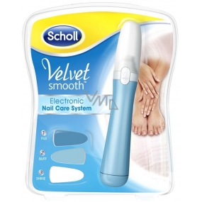Scholl Velvet Smooth Nail Care System Blaue elektrische Nagelfeile