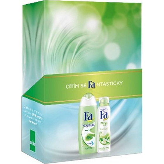 Fa Aloe Vera Duschgel 250 ml + Frisches Antitranspirant Deodorant Spray 150 ml, Kosmetikset
