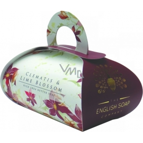 Englische Seife Clematis & Limettenblüte natürliche parfümierte Seife mit Sheabutter 260 g