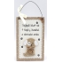 Nekupto Pets Holzschild Der beste Arzt hat 4 Pfoten... hund 11 x 17 cm