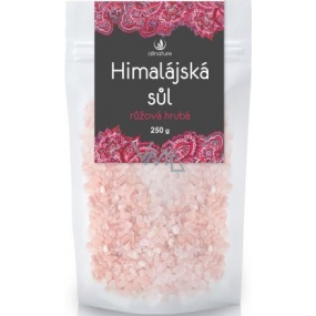 Allnature Himalayan Pink Salt enthält unter anderem Magnesium, Kalzium, Kalium und Eisen 250 g