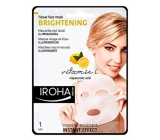 Iroha Brightening Brightening Stoffmaske mit Vitamin C und Hyaluronsäure 23 g