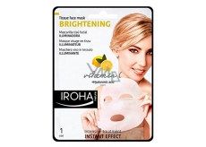 Iroha Brightening Brightening Stoffmaske mit Vitamin C und Hyaluronsäure 23 g