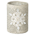 Yankee Candle Twinkling Snowflake Candlestick für mittlere und große klassische Duftkerzen