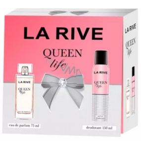 La Rive Queen of Life parfümiertes Wasser für Frauen 75 ml + Deodorant Spray 150 ml, Geschenkset
