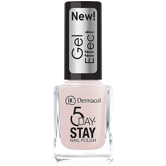 Dermacol 5 Day Stay Gel Effect langanhaltender Nagellack mit Geleffekt 26 Satin 12 ml