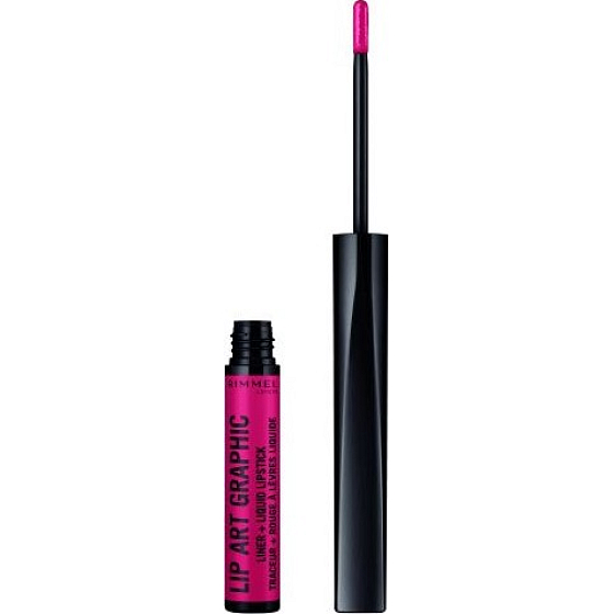 Rimmel London Lip Art Grafischer Konturstift + flüssiger Lippenstift 2in1 110 Vibez 1,8 ml