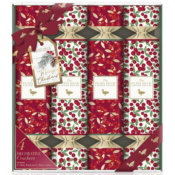 Baylis & Harding Reinigungsgel für Maulbeeren, Mistel und Preiselbeeren 30 ml + Körperlotion 30 ml + Reinigungsgel 30 ml + Körperlotion 30 ml, Kosmetikset