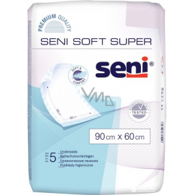 Seni Soft Super hygienische Saugeinlagen 4 Tropfen, 90 x 60 cm 5 Stück