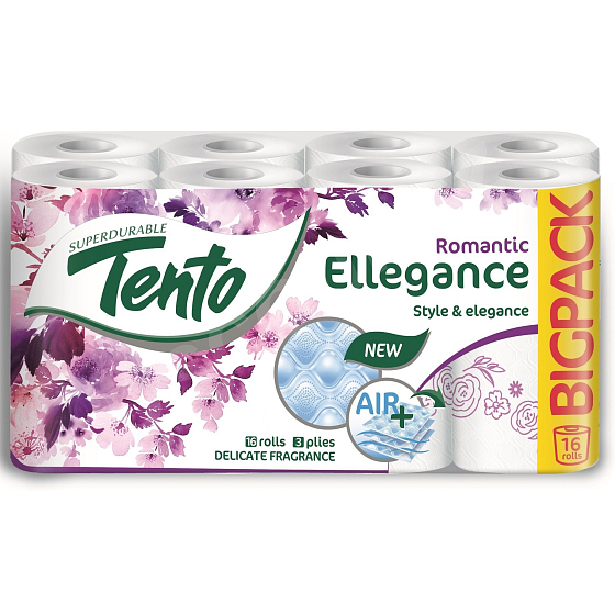 Dieses Ellegance Romantic parfümierte Toilettenpapier 3-lagig 150 Stück 16 Stück