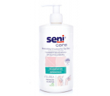 Seni Care Feuchtigkeitsspendende Körperemulsion für trockene und empfindliche Haut mit 4% Harnstoff 500 ml Spender
