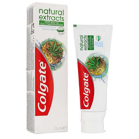 Colgate Natural Extracts Hanfsamenöl Hanföl Zahnpasta 75 ml