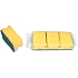 Spokar Geschirrschwamm, profiliert, 78 × 60 × 45 mm, Packung 3 Stück