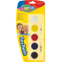 Colorino Dry Schminkfarben 5 Farben + Pinsel 2 Stück