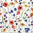 Papierservietten 3 Lagen 33 x 33 cm 20 Stück Bunte Blumen