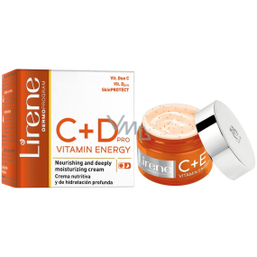 Lirene C+D Vitamin Energy tief feuchtigkeitsspendende und nährende Creme für alle Hauttypen 50 ml