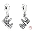 Sterling Silber 925 Prag Karlsbrücke, Reise-Armband-Anhänger