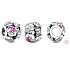 Sterling Silber 925 Floral Charme Perlenarmband Natur