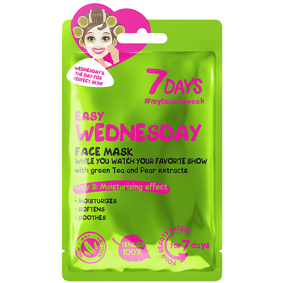 7Days Easy Wednesday Textile Gesichtsmaske für alle Hauttypen 28 g