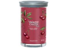 Yankee Candle Black Cherry - Reife Kirsche duftende Kerze Signature Tumbler großes Glas 2 Dochte 567 g