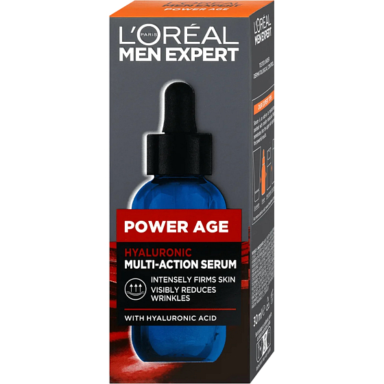 Loreal Paris Men Expert Power Age Multifunktionsserum mit Hyaluronsäure für Männer 30 ml