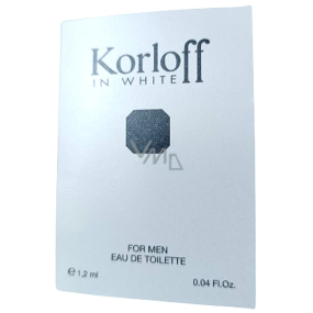 Korloff F In White M Eau de Toilette für Männer 1,5 ml Fläschchen