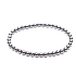 Hämatit-Armband elastischer Naturstein, Kugel 4 mm / 15 cm, für Kinder, gesunder Blutstein