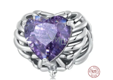 Charm Sterlingsilber 925 Skelettherz, Perle für Armband Halloween