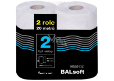Balsoft kuchyňské utěrky 2 vrstvé 10 m 2 kusy