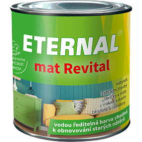 Eternal mat Revital Farbe zur Auffrischung alter Anstriche, 213 schwarz, 100 g Eternal mat Revital Farbe zur Auffrischung alter Anstriche, 213 schwarz, 100 g