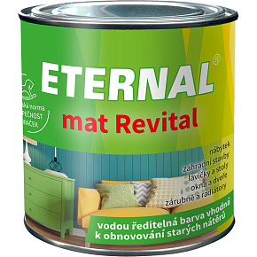 Eternal mat Revital Farbe zur Auffrischung alter Anstriche, 213 schwarz, 100 g