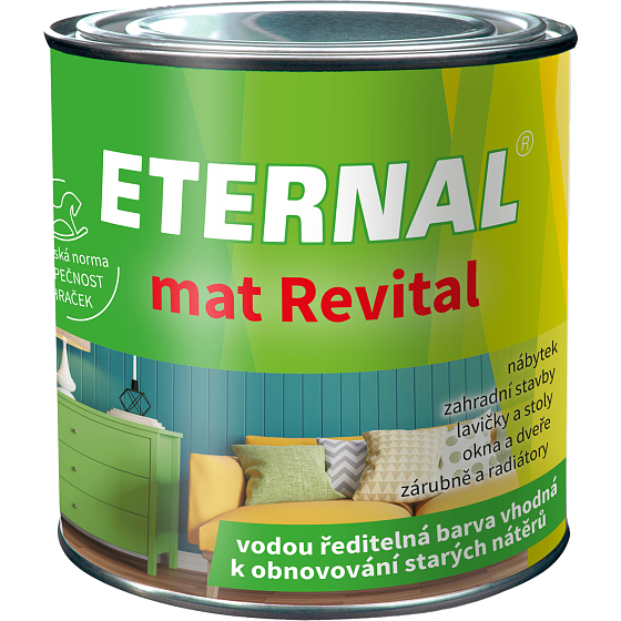 Eternal mat Revital Farbe zur Wiederherstellung alter Beschichtungen, 213 schwarz, 100 g