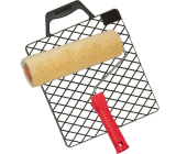 Spokar Uni Plyš gelb-grüner universeller Malroller mit Griff und Sieb, 240 mm