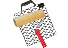 Spokar Uni Plyš gelb-grüner universeller Malroller mit Griff und Sieb, 240 mm