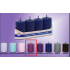 Lima Candle glatt mittelviolett Zylinder 40 x 70 mm 4 Stück