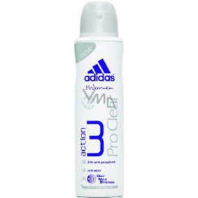 Adidas Action 3 Pro Clear Antitranspirant Deodorant Spray für Frauen 150 ml