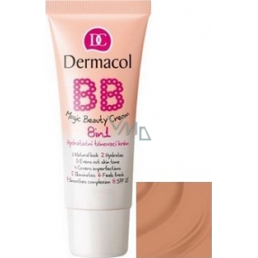 Dermacol Magic Beauty Cream Feuchtigkeitsspendende BB Cream 8in1 Shade Shell 30 ml
