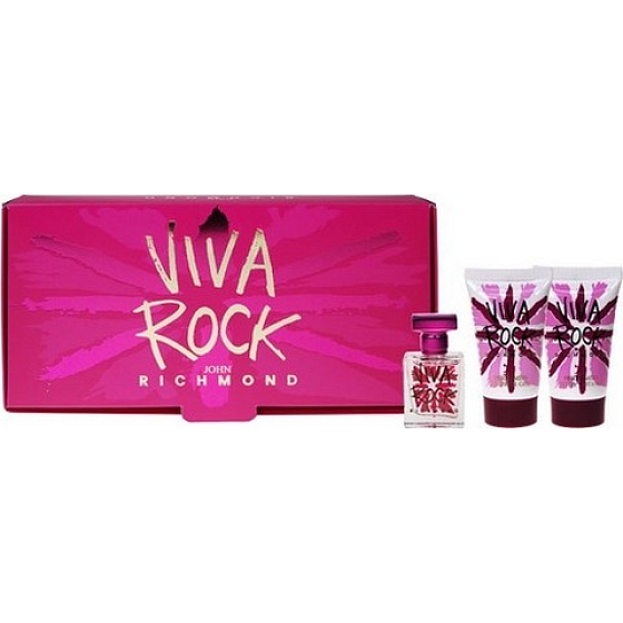 John Richmond Viva Rock EdT 4,5 ml Eau de Toilette + 25 ml Bodylotion + 25 ml Duschgel, Geschenkset