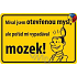 Nekupto Humorous Sign Früher hatte ich eine offene Meinung 15x10 cm 1 Stück