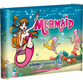 Mermaid Vademecum Kids Zahnpasta 50 ml + Schauma Shampoo 250 ml + Fa Duschgel 250 ml Mädchenkassette