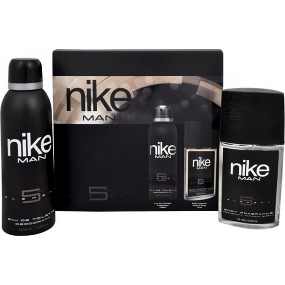 Nike 5th Element for Men parfümiertes Deodorantglas für Herren 75 ml + Deodorant Spray 200 ml, Kosmetikset