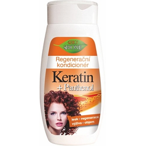 Bione Cosmetics Keratin & Panthenol regenerierende Spülung für alle Haartypen 250 ml