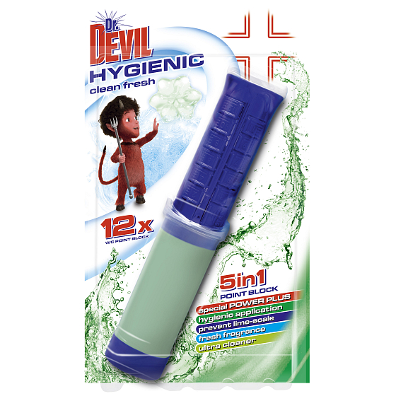 Dr. Devil Clean Fresh 5-in-1-Punkt-Block Wc-Punkt-Block 75 ml