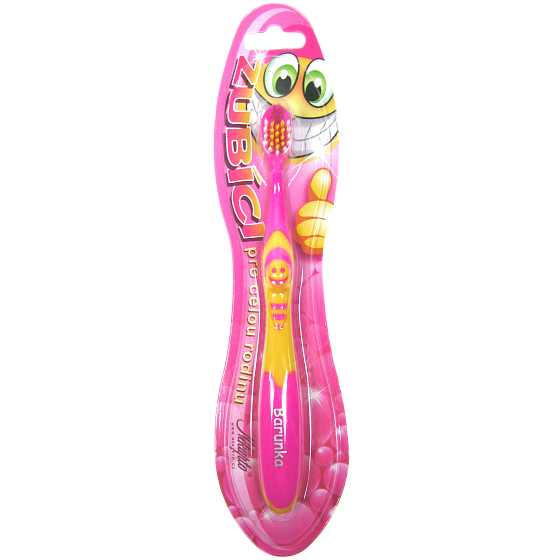 Nekupto Zubíci Zahnbürste für Kinder namens Barunka soft 1 Stück