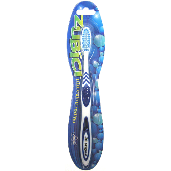 Nekupto Zubíci weiche Zahnbürste mit der Aufschrift Sie sind das original blaue 1 Stück