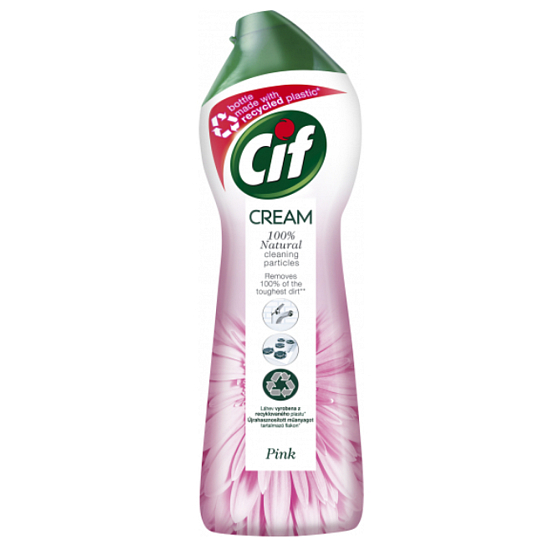 Cif Cream Pink Flower abrasives Reinigungsflüssigkeit 250 ml