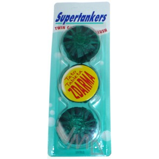 Supertankers Twin Green Toilettentabletten für Tank 2 + 1, 3 x 50 g grün