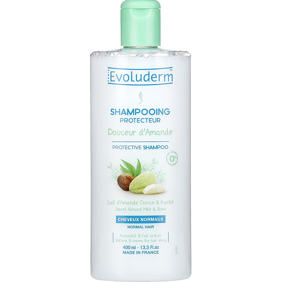 Evoluderm Douceur Amande Schutzshampoo für normales Haar mit Mandelmilch 400 ml