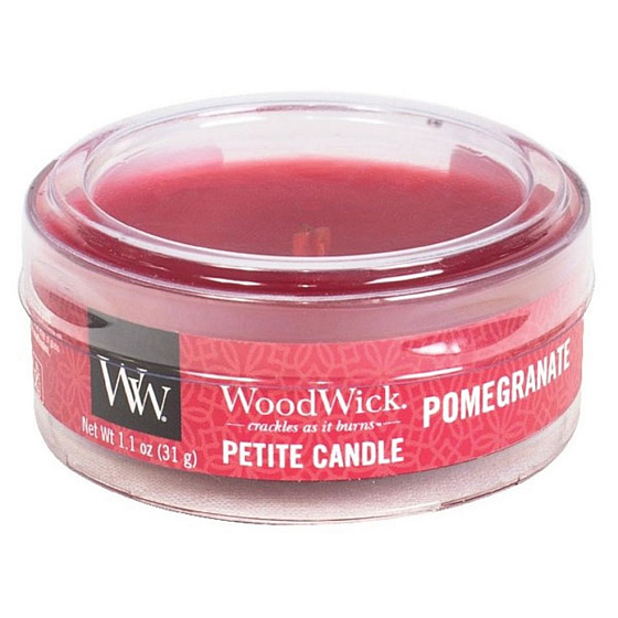 WoodWick Granatapfel - Granatapfel Duftkerze mit Holzdocht zierlich 31 g