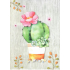 Nekupto Geschenk Kraftbeutel 29 x 22 x 10 cm Kaktus
